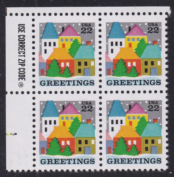 # 2245 (1986) Village - Zip BK/4, UL, MNH