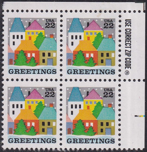 # 2245 (1986) Village - Zip BK/4, UR, MNH