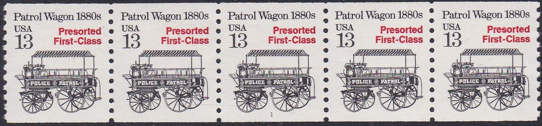 # 2258 (1988) 1880's Patrol Wagon, Not Tag - PS/5, #1, VF MNH (PNC)