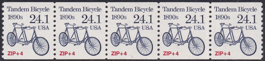 # 2266 (1988) 1890's Tandem Bicycle, Not Tagged - PS/5, #1, XF MNH