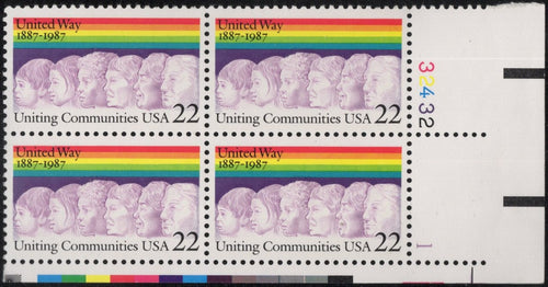 # 2275 (1987) United Way - PB, LR #32432-1, MNH