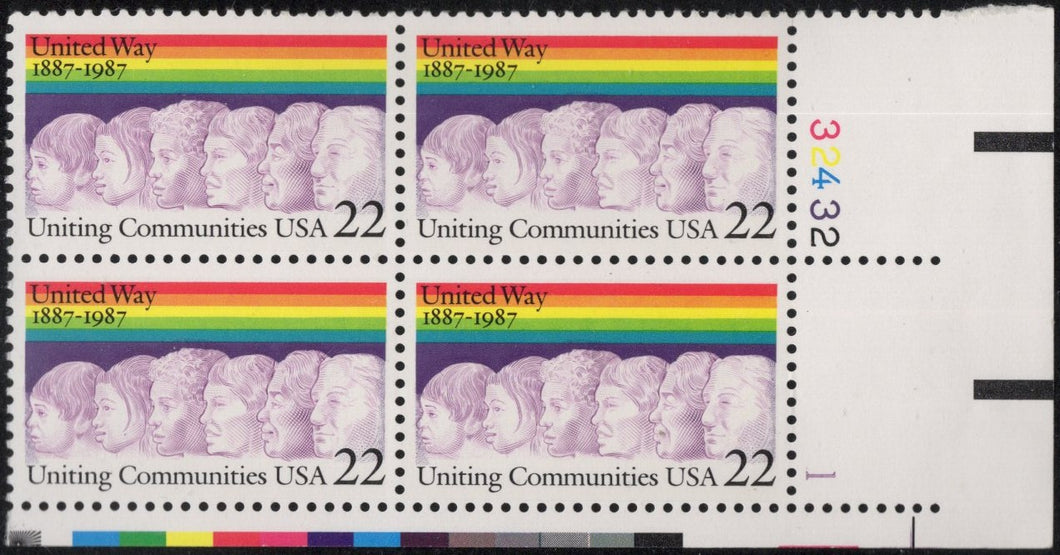 # 2275 (1987) United Way - PB, LR #32432-1, MNH