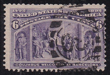 # 235 (1893) Columbus at Barcelona - Sgl, Used [4]