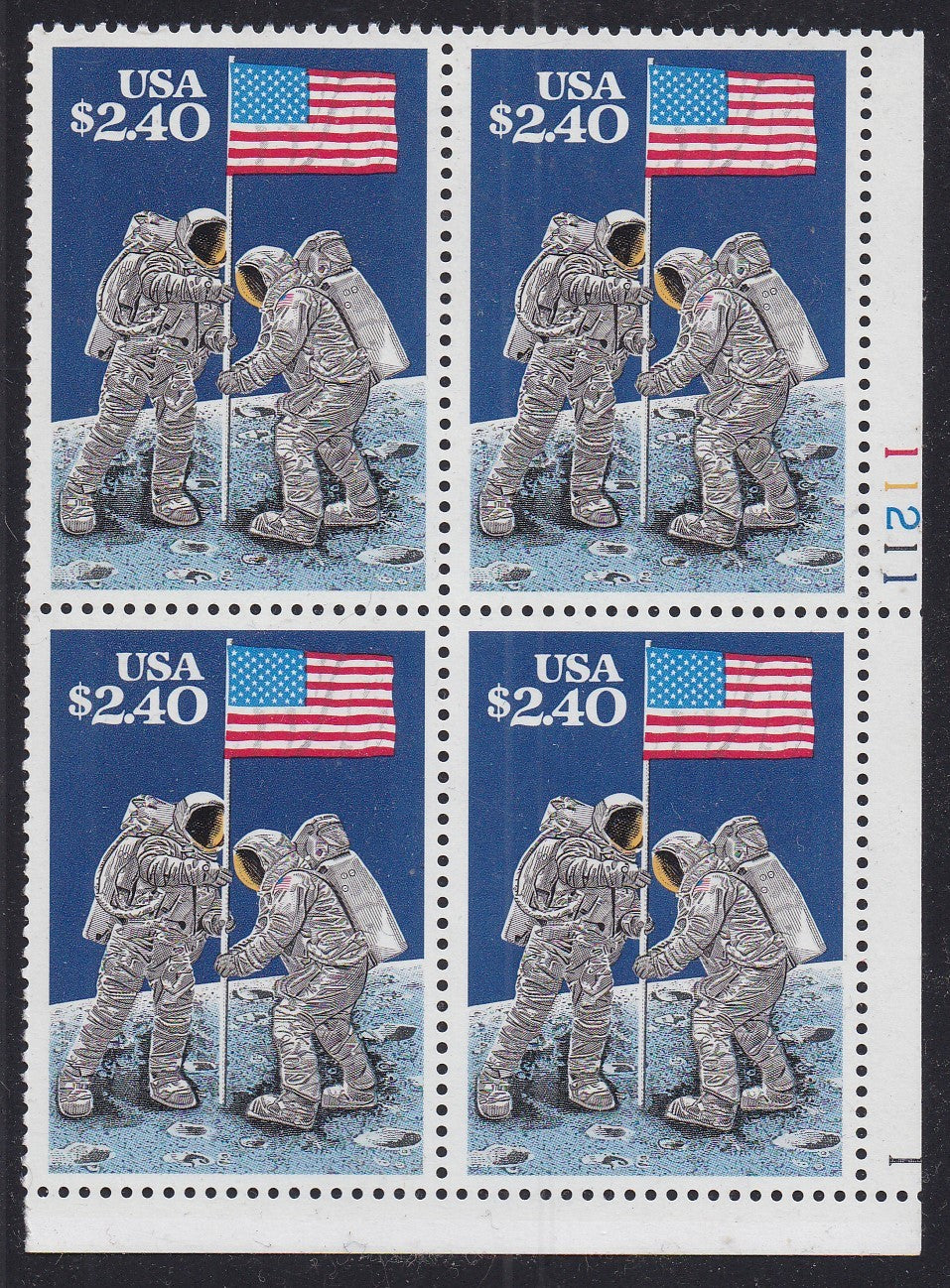 # 2419 (1989) Moon Landing - PB, LR #11211-1, MNH