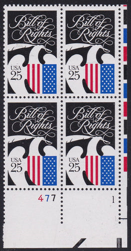 # 2421 (1989) Bill of Rights - PB, LR #477-1, MNH