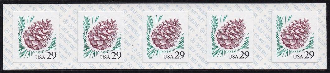 # 2491c (1993) Pine Cone, Liner A - PS/5, #B1, VF MNH