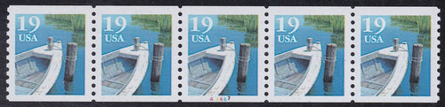 # 2529a (1993) Row Boat, Type II - PS/5, #A6667, XF MNH