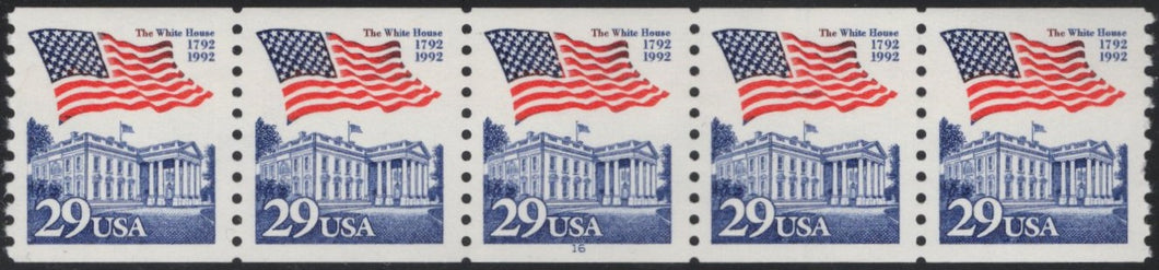 # 2609 (1992) Flag/White House - PS/5, #16, VF MNH