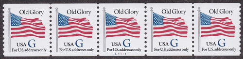 # 2890 (1994) Flag, Blue 'G', 7th Transition Rate - PS/5, #A1111, VF MNH