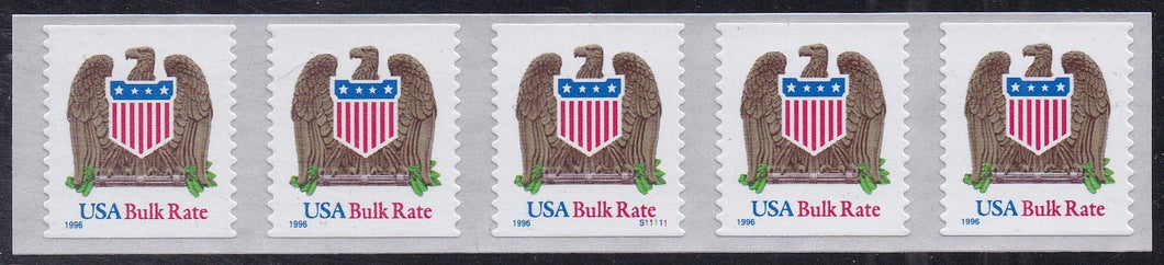 # 2907 (1996) Eagle & Shield - PS/5, #S11111, VF MNH