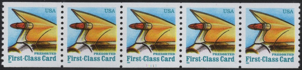 # 2909 (1995) Tail Fin - PS/5, #11111, XF MNH