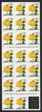 # 3049a (1996) Yellow Rose - BKLT, #S11111, MNH