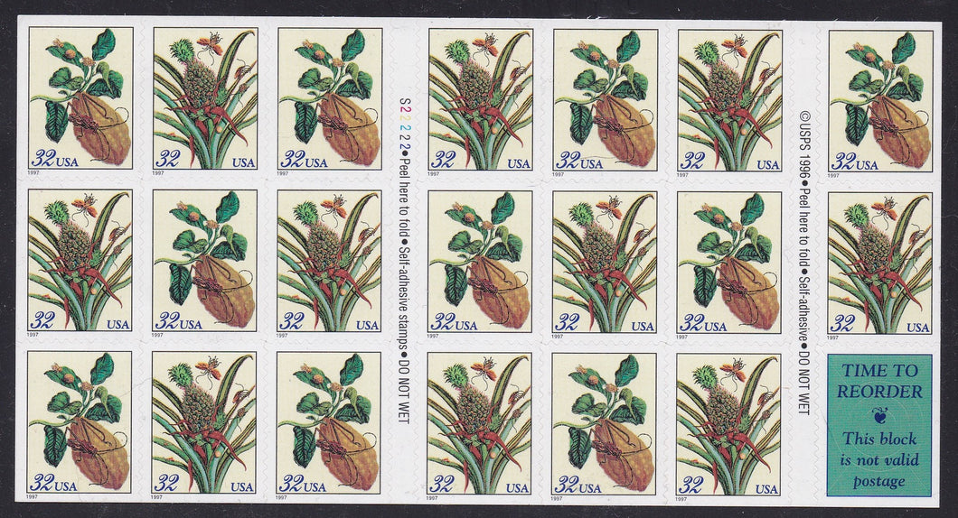 # 3127a (1997) Botanical Prints - BKLT, S22222, MNH