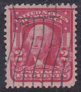 # 319 (1903) Washington, Type I, carmine - Sgl, Used [5]