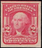 # 320 (190*156) Washington, Type I - Sgl, bright carmine, MH