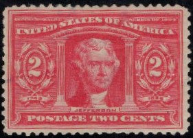 # 324 (1904) Jefferson - Sgl, Used