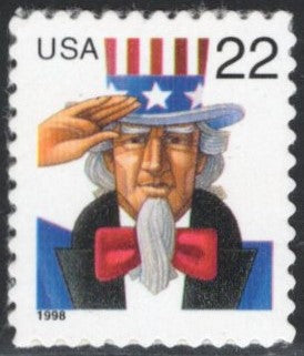 # 3259 (1998) Uncle Sam, perf 10.8 - Sgl, MNH