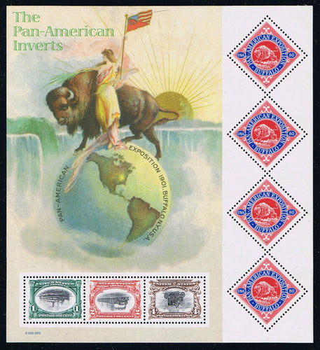 # 3505 (2001) Pan-American Exposition Centenary - Pane, MNH - BELOW FACE!