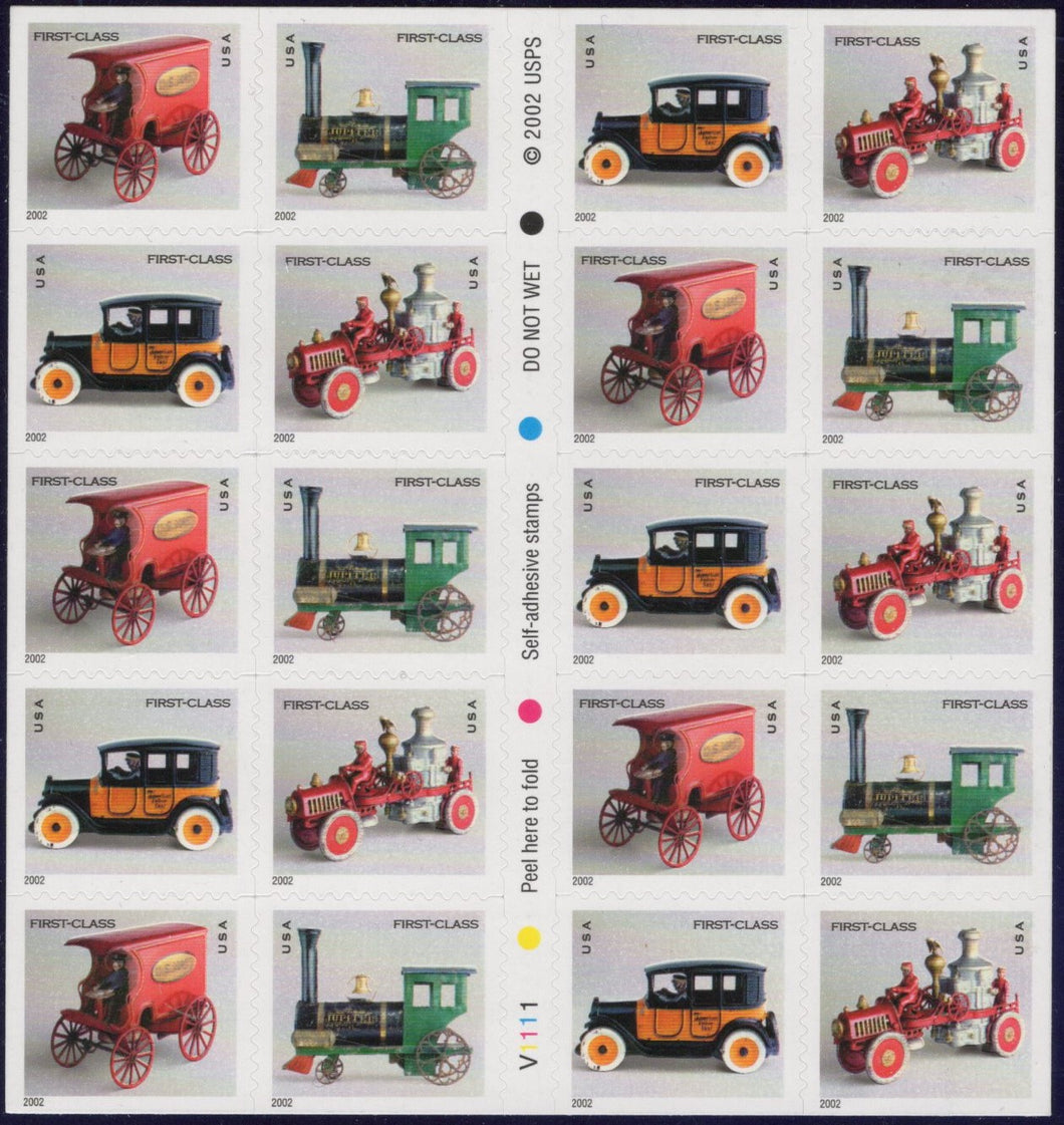 # 3629e (2002) Antique Toys - BKLT, #V1111, MNH