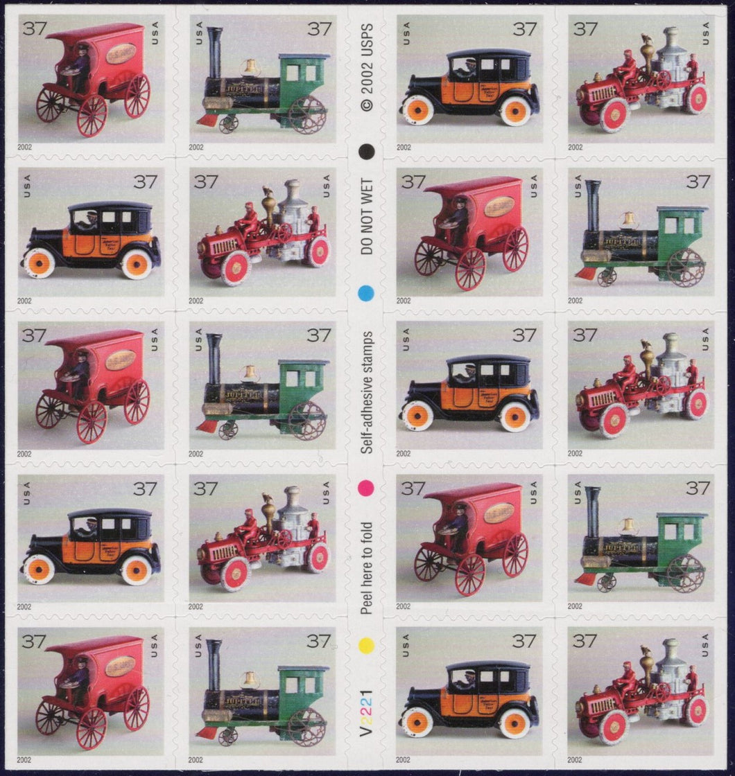 # 3645e (2002) Antique Toys - BKLT, #V2221, MNH
