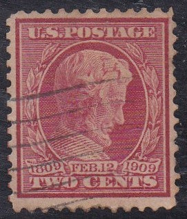# 367 (1909) Lincoln - Sgl, Used [2]