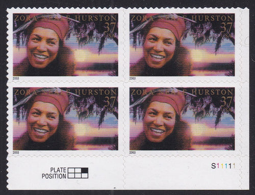 # 3748 (2003) Zora Hurston - PB, LR #S11111, MNH