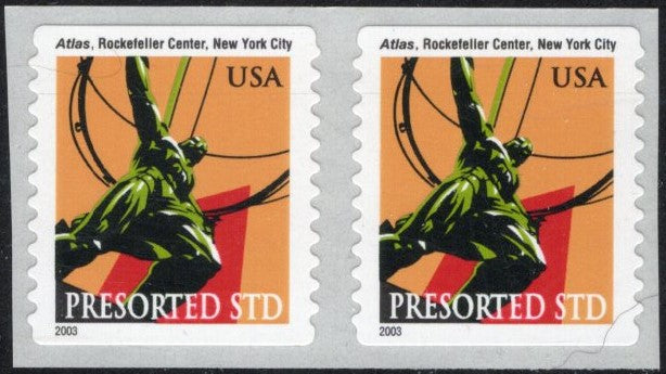 # 3520 (2001) Atlas - Coil pr, MNH