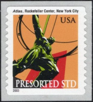 # 3520 (2001) Atlas - Coil sgl, MNH