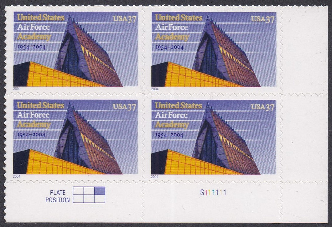 # 3838 (2004) Air Force Academy - PB, LR #S111111, MNH
