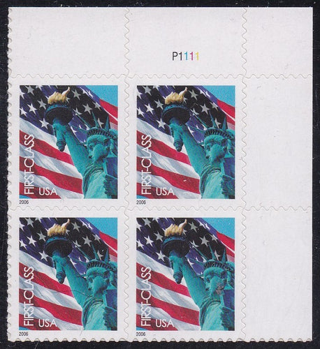 # 3966 (2005) Flag, Die Cut 11.25 x 10.75 - PB, UR #P1111, MNH