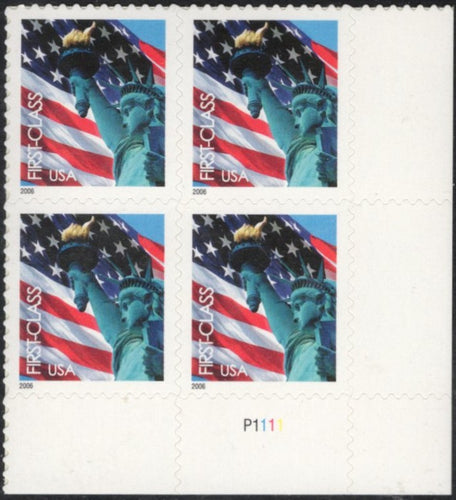 #3978 (2006) Flag, 2006 year date, 11.25x1o.75 - PB, LR #P1111, MNH