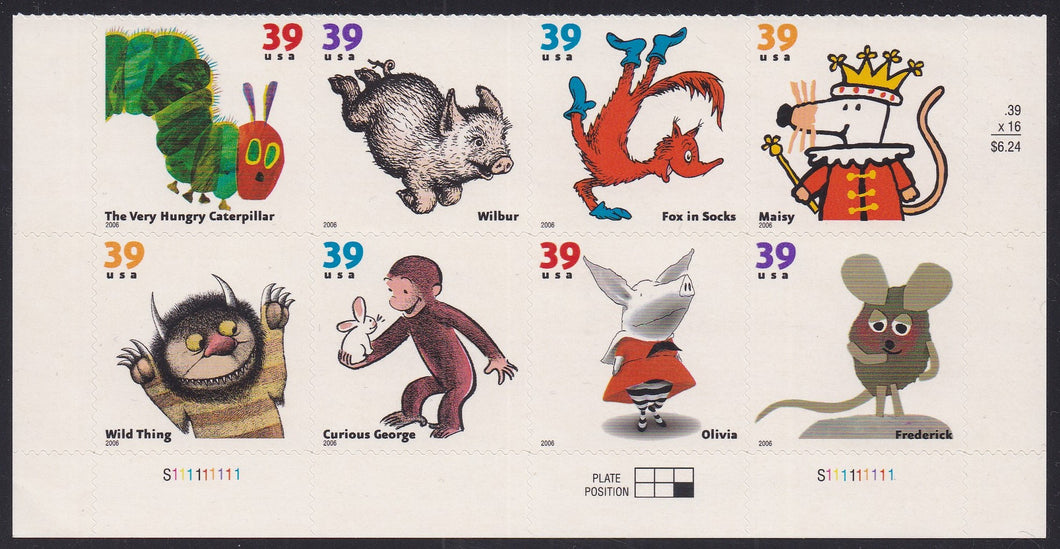 # 3987-94 (2006) Children's Books Animals - PB/10, B #S111111111, MNH