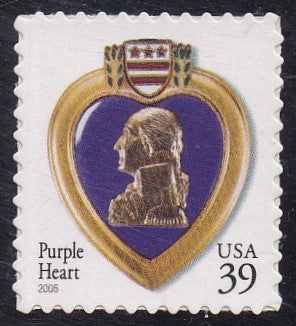 # 4032 (2006) Purple Heart, 2006 year date, 11.25x11 - Sgl, MNH