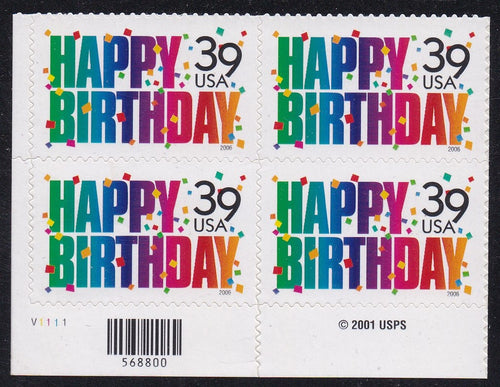 # 4079 (2006) Happy Birthday - PB, LL #V1111, MNH
