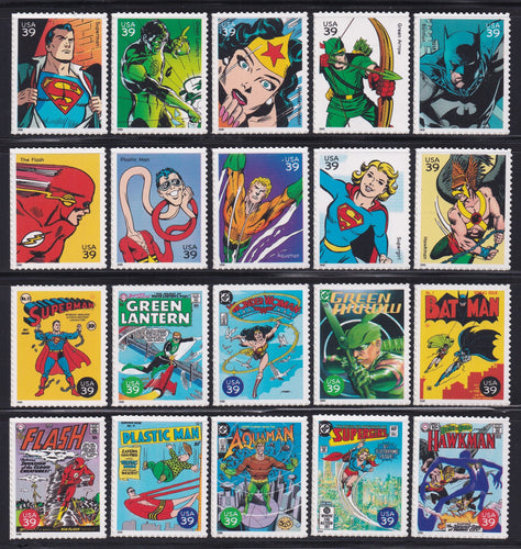 # 4084 (2006) DC Comic Super Heroes - Sgls, Set/20, MNH