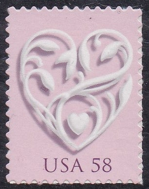 # 4152 (2007) LOVE, Wedding Hearts - Sgl, MNH