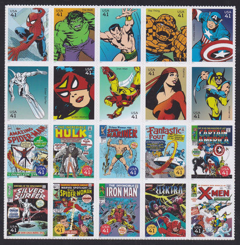 # 4159 (2007) Marvel Comic Super Heroes - Sgls, Set/20, MNH