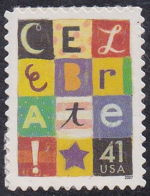 # 4196 (2007) Celebrate, 2007 year date - Sgl, MNH