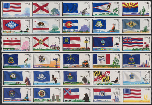 # 4277a//4332a (2008-2012) Flags of Our Nation - Complete Set, MNH