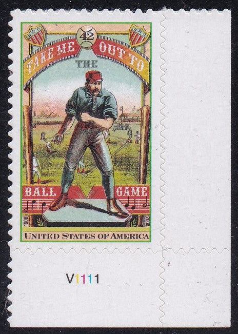 # 4341 (2008) Basesall - Plt sgl, LR #V1111, MNH