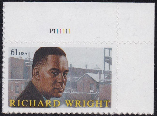 # 4386 (2009) Richard Wright - Plt sgl, UR #P111111, MNH