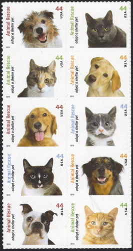 # 4451-60 (2010) Animal Rescue - V BK/10, MNH