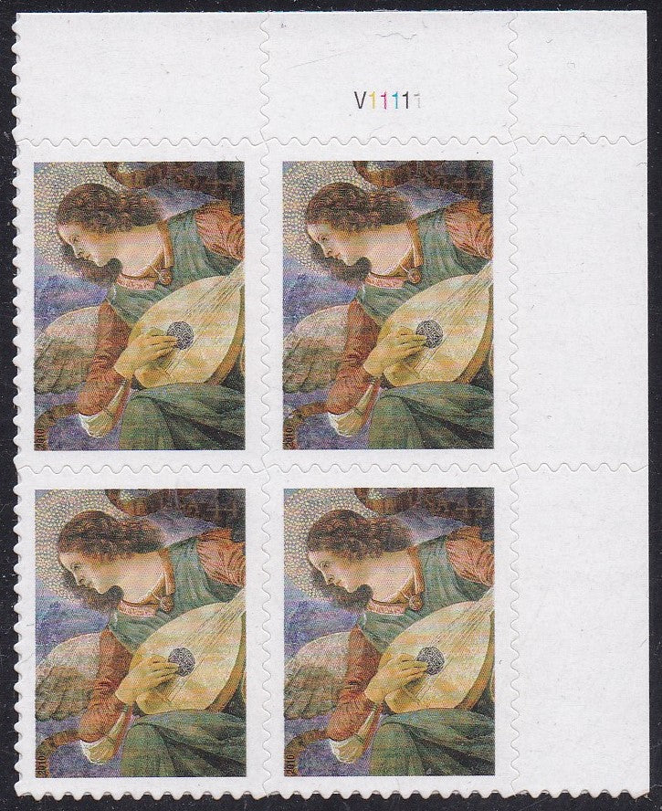 # 4477 (2010) Angel with Lute - PB, UR #V11111, MNH