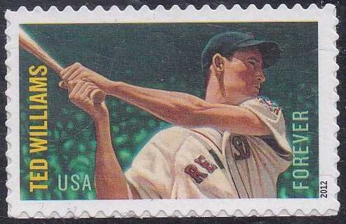 US # 4694 (2012) Ted Williams - Sgl, MNH