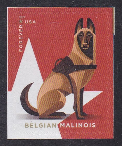 # 5407 (2019) Military Malinois - Bklt sgl, MNH