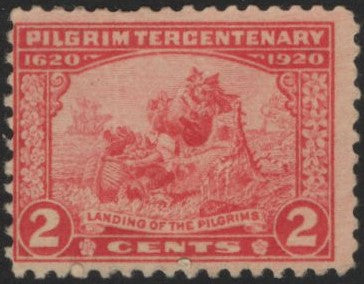 # 549 (1920) Pilgrims Issue - Sgl, F MNG (4)