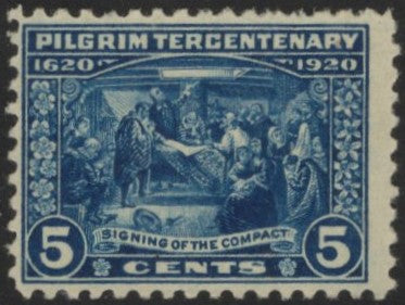 # 550 (1920) Signing the Compact - Sgl, VF MNG [4]