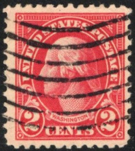 # 554 (1923) Washington - Sgl, Used