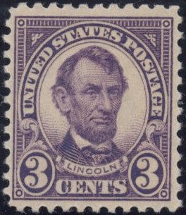 # 555 (1923) Lincoln - Sgl, MNH [2]