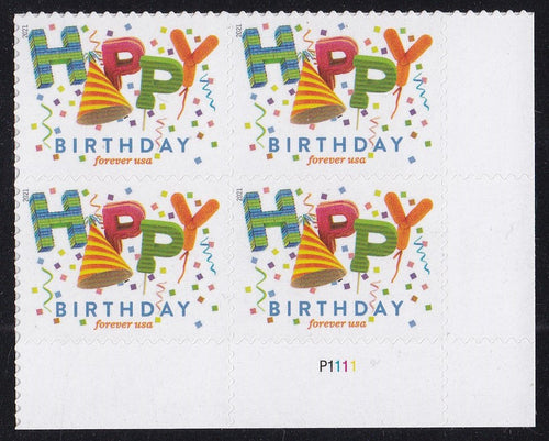# 5635 (2021) Happy Birthday - PB, LR # P1111, MNH